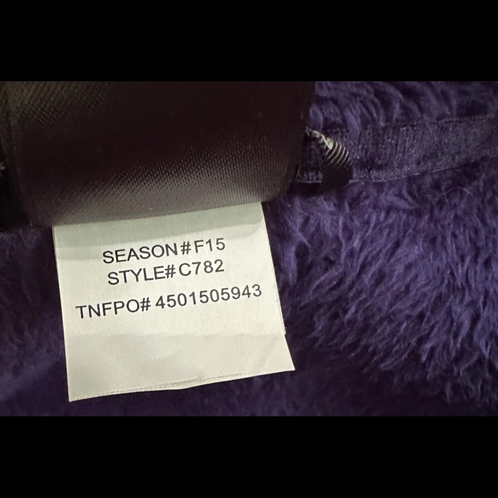 North Face Fleece Jacket Women’s S Purple Osito Soft bluish/purple Sherpa Logo - Picture 10 of 15